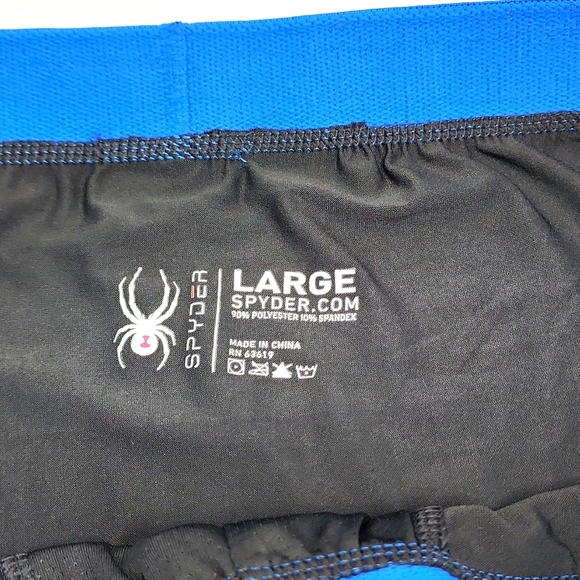 SPYDER BOXER BRIEFS, BLACK - Picture 3 of 5